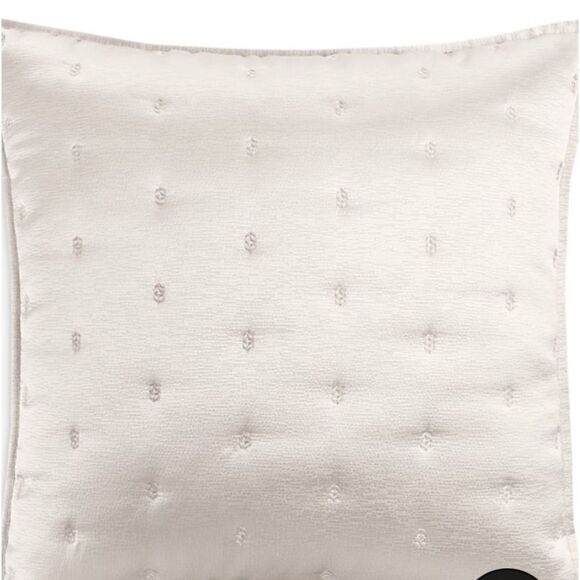 HUDSON PARK COLLECTION NOUVEAU QUILTED EURO SHAM, Taupe - Picture 1 of 4